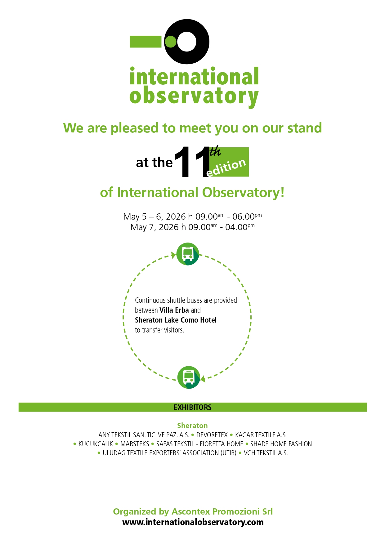 11. International Observatory Fuarı'nda VCH Tekstil Rüzgarı!